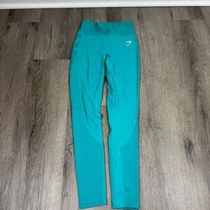 Gymshark High-Rise Leggings Size Small Teal Athletic Workout Gym Athleisure
